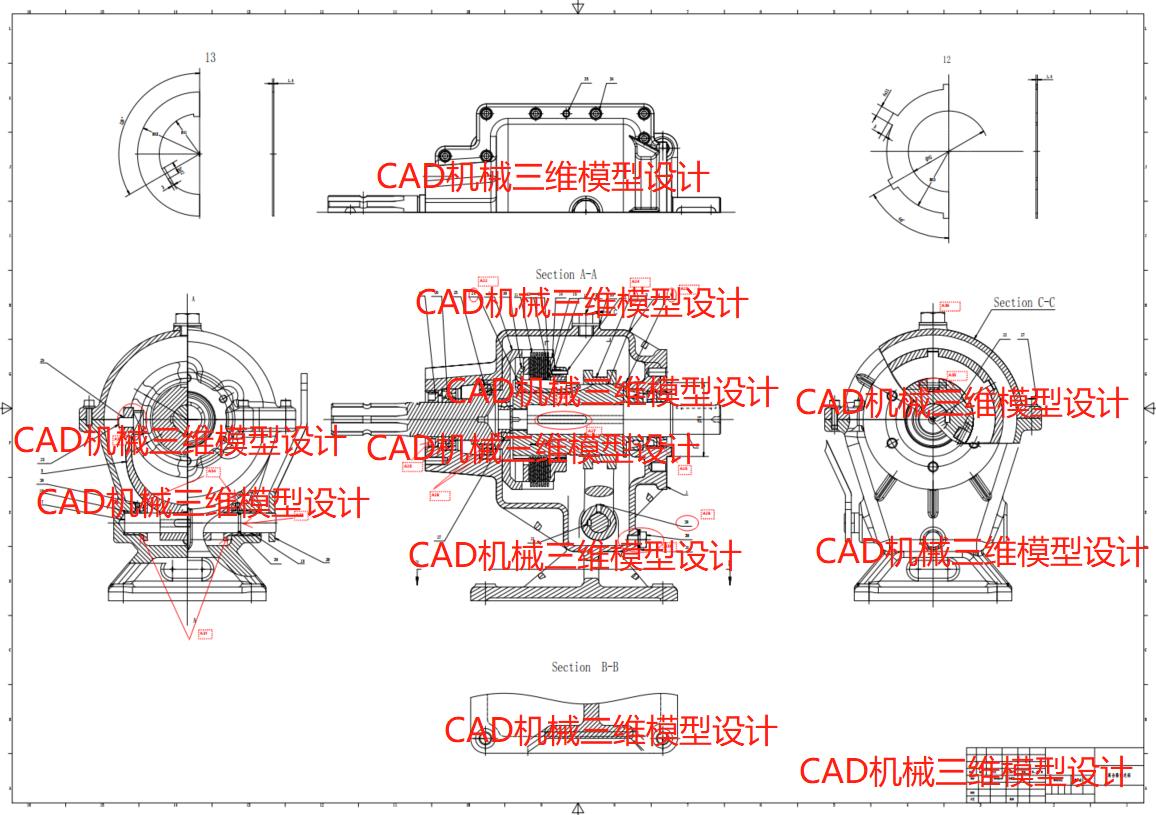 2018年45届山东选拔赛M1（离合器变速箱）视频教程第四阶段–世界技能大赛CAD机械设计项目